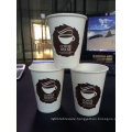 Coffee/Tea Paper Cups & SIP Lids-Disposable 10oz for Hot Drinks